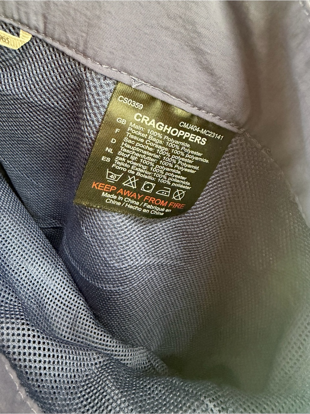 Craghoppers Kiwi Pro Shorts Swim Utility British Made Blue Stone Pockets 38 - Picture 8 of 9